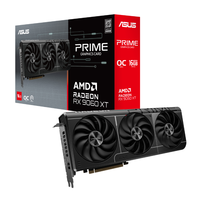 کارت گرافیک ایسوس مدل Prime Radeon RX 9060 XT OC Edition 16GB GDDR6